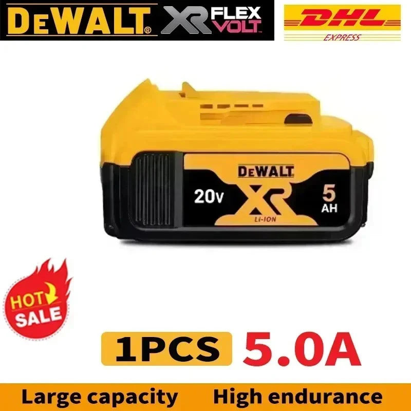 100% Original DeWalt 20V/60V 2.0Ah-9.0Ah MAX Battery Power Tool Replacement For DCB184 DCB181 DCB182 DCB200 Battery.
