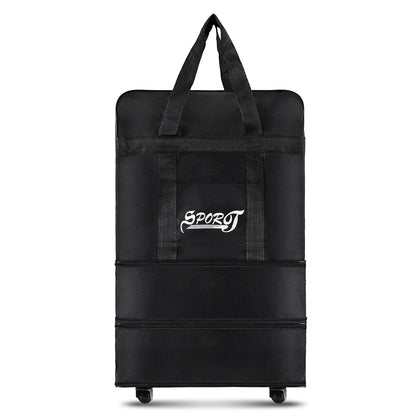 Expandable Foldable Suitcase Collapsible Rolling Travel Luggage Bag for Men Women