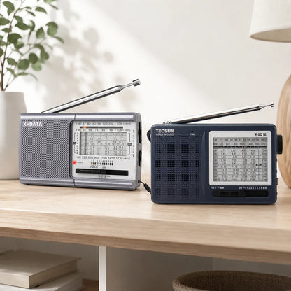 XHDATA D-219 Portable Pocket Radio TECSUN R-9012 FM AM SW Receiver Great Sound Headphone Jack for Elderly Home Outdoor Travel