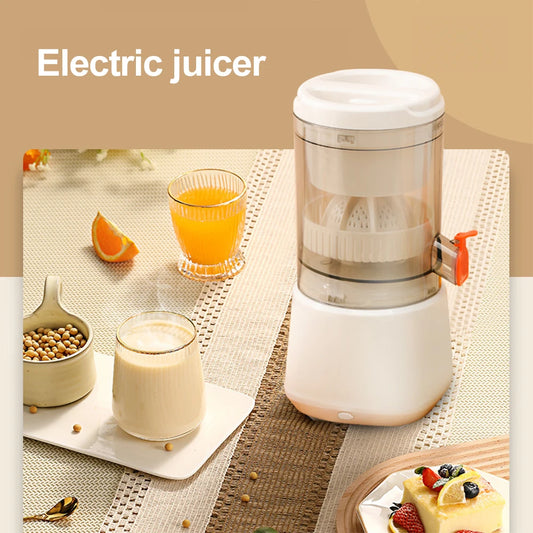 Electric Juicer Cordless Juicer Citrus Orange Lemon Squeezer USB Charging Kitchen Fruit Juicer Blender Separator Press Machine