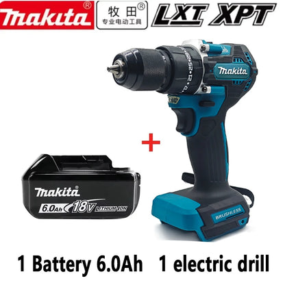 Makita DDF487 (EU-plug)  10mm brushless 18V lithium rechargeable impact drill household hand drill high torque electric screwdriver DDF487