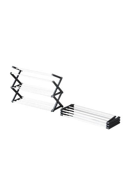 【Breeins】Foldable Multi-Tier Metal Shoe Rack for Entryway Shoes Storage Organizer Shelf Home Decoration Cabinet