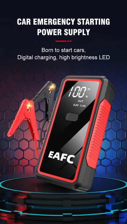 2000A/1200A High Power Car Battery Jump Starter Portable Car Battery Booster Charger Booster Power Bank Starting Device USB Port