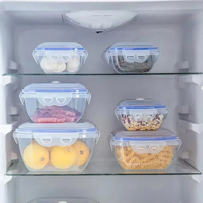 Vacuum Food Storage Box Transparent Storage Container Fridge Organizer Microwave Safe Fresh-Keeping Sealing Box Food Dispenser