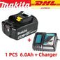 Makita Power Tool Rechargeable Lithium-ion Battery 5.0Ah 6.0Ah 9.0Ah 18V BL1860B BL1860 BL1850 BL1830 BL1815