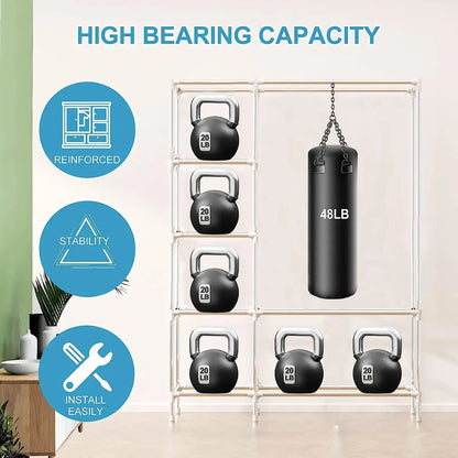 Large Canvas Wardrobe With Hanging Rail Shelving Fabric Clothes Storage Cupboard