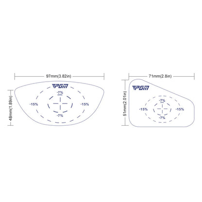 Golf Impact Tape Strike Stickers Self-Teaching Sweet Spot and Consistency Analysis Golf Ball Sweet Spot Finder for Golf Training