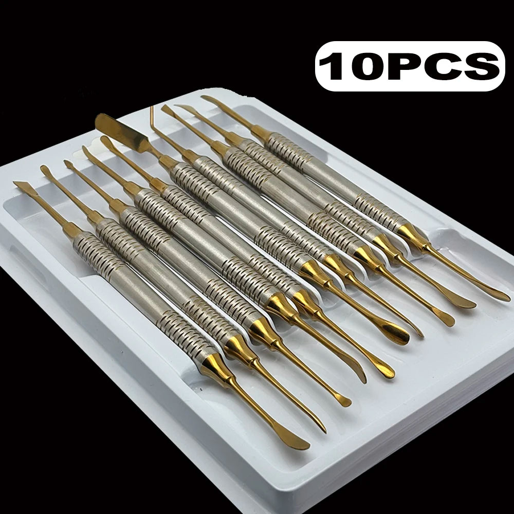 Set Dental Implant Periosteal Elevator Separator Peristeel Splitter Tool for Reflecting and Retracting Titanium
