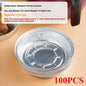 50/100PCS Air Fryer Liners Aluminum Foil Bowls Disposable Food Grade Air Fryer Paper for for Baking Frying Grilling Roasting