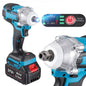 Heavy Duty 1/2" Cordless Electric Impact Wrench Impact Drill Gun Ratchet Driver
