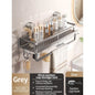 No Drill Suction Cup Suction Bathroom Rack Bathroom Shelf Toilet Space Aluminum Hanging Rack Bathroom Organizer Hang On The Wall