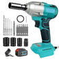 450N.m Cordless Impact Wrench with 1 x 5.5AH Battery Brushless Impact Wrench Set with 7 x Screwdriver, 4 x Impact Sockets