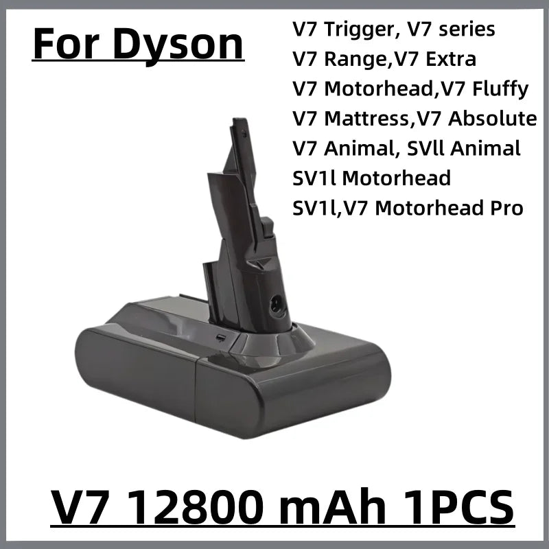 Vacuum Cleaner rechargeable Battery for Dyson V6 V7 V8 V10 V11 V15 Series SV07 DC62 DC58 DC31 Absolute Fluffy