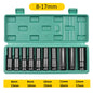 1/2Inch Drive 6-Point Impact Socket Set 10-20 pcs/set 8-32mm Metric Sizes Carbon Steel Impact Socket Set with Hard Storage Box