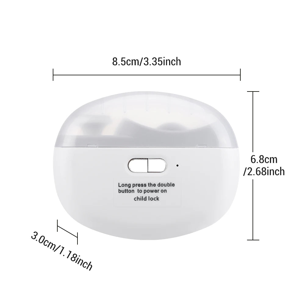 Electric Nail Clipper 2-in-1 Manicure Polishing Machine for Adult And Baby Fingernails - Automatic Trimmer And Cutter Grinder