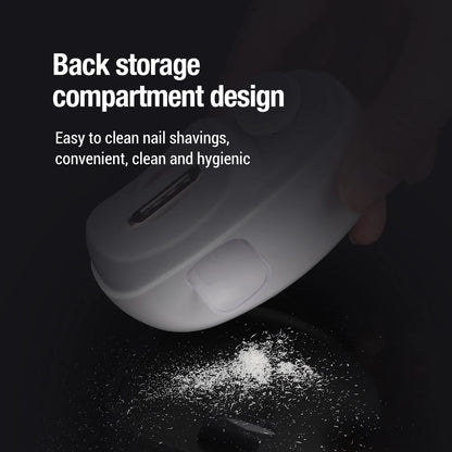 Electric Nail Clipper 2-in-1 Manicure Polishing Machine for Adult And Baby Fingernails - Automatic Trimmer And Cutter Grinder