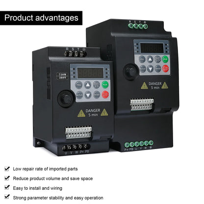 220V 380V 0.75/1.5/2.2/4/5.5KW for Variable Frequency Drive 3 Phase Speed Controller Inverter Motor VFD Inverter