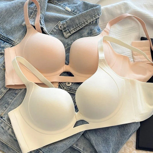 2024 Invisible Push Up Bra for Small Chest 3D Honeycomb Lift Technology No Wire Seamless Bralette  (A-B Cup) Skin-Friendly