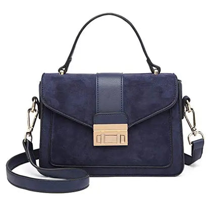 Miss Lulu Crossbody Bag for Women, Small Women's Top-Handle Bags, Suede Handbags for Shopping Traveling