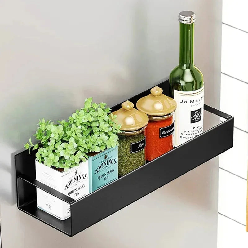 Magnetic Fridge Spice Rack-Hanging Storage Basket Space Saving Kitchen Organizer