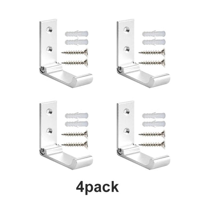 4-20Pcs Folding Coat Hooks Heavy Duty Aluminum Wall Mount Clothes Rack No Rust Invisible Wardrobe Towel Hanger Hook with Screws