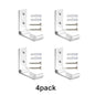 4-20Pcs Folding Coat Hooks Heavy Duty Aluminum Wall Mount Clothes Rack No Rust Invisible Wardrobe Towel Hanger Hook with Screws