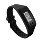 LED Pedometer Bracelet Walking Running Pedometer 12/24H Time Display Silicone Step Tracker Multi-Function for Outdoor Sports