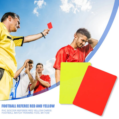Hot Sale Red Card Skillful Manufacture Soccer Referee Tool Red Yellow Cards for Football Match Training 3.2x4.3 inch