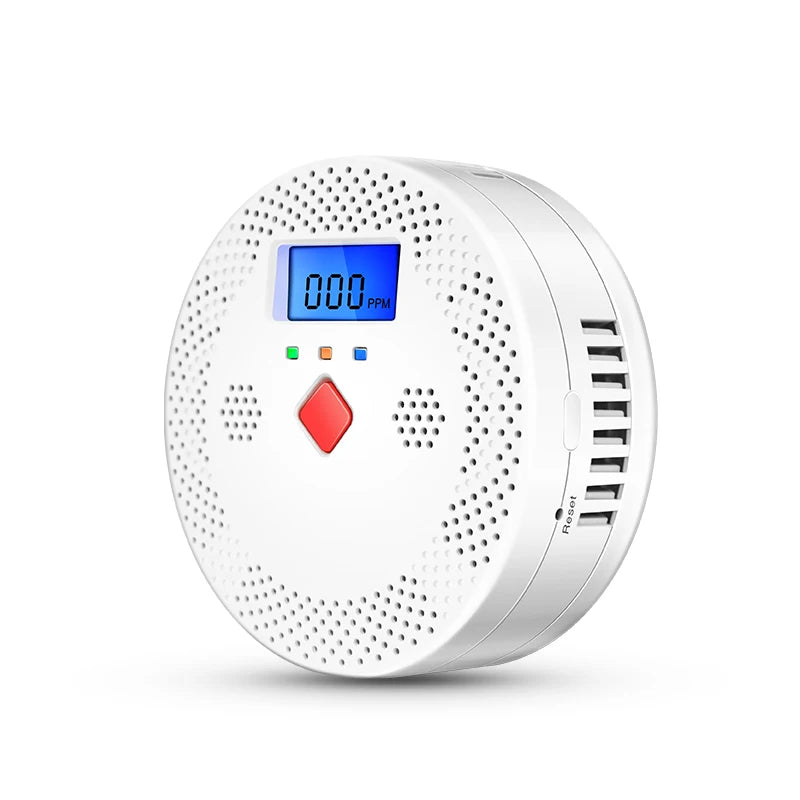 Tuya WiFi Smart Carbon Monoxide Detector Alarm 85dB Sound Warning LCD Digital Display Home Indoor CO Poisoning Siren