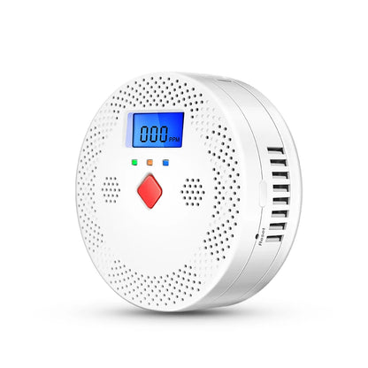 Tuya WiFi Smart Carbon Monoxide Detector Alarm 85dB Sound Warning LCD Digital Display Home Indoor CO Poisoning Siren