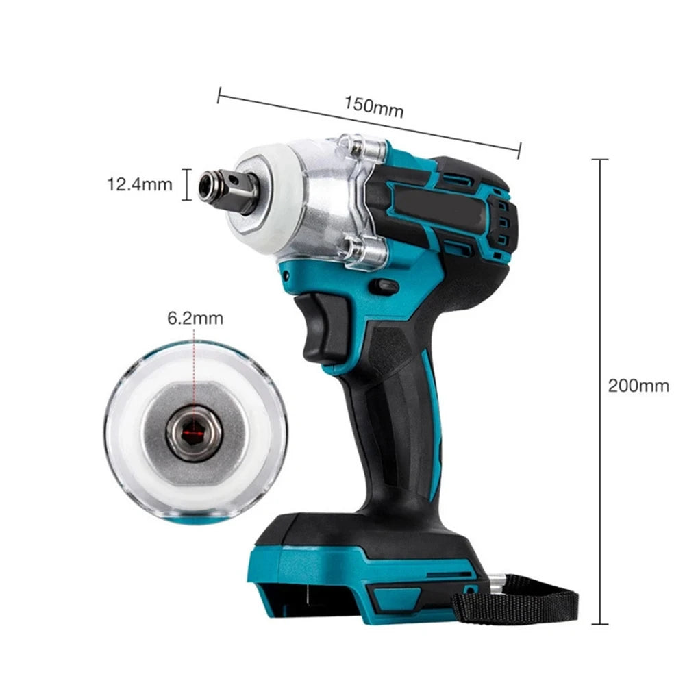 520NM Brushless Electric Impact Wrench Cordless Wrench Screwdriver PowerTool For Makita 18V Battery Pin