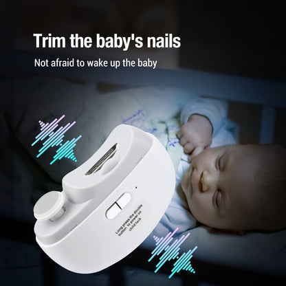 Electric Nail Clipper 2-in-1 Manicure Polishing Machine for Adult And Baby Fingernails - Automatic Trimmer And Cutter Grinder