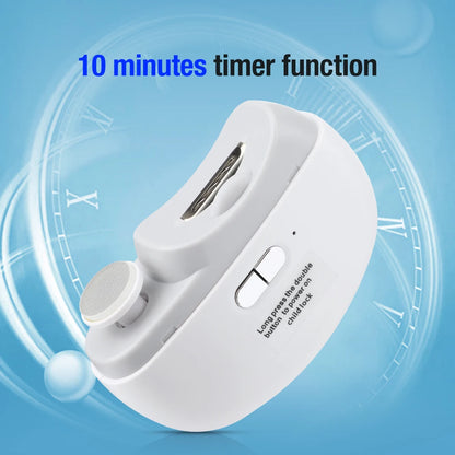 Electric Nail Clipper 2-in-1 Manicure Polishing Machine for Adult And Baby Fingernails - Automatic Trimmer And Cutter Grinder