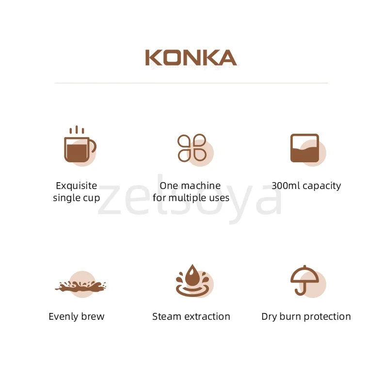 Household small automatic coffee machine office brewing tea machine drip coffee machine