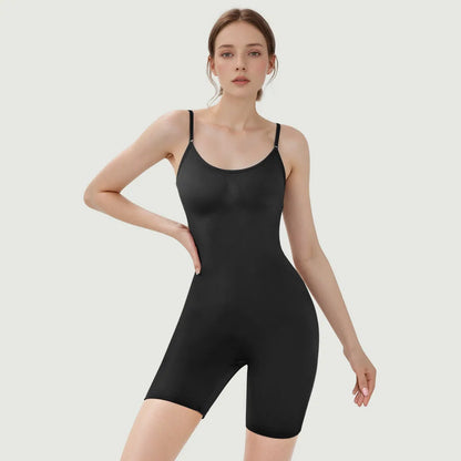 Modishion Women's Boxer Shaper Bodysuit Tummy Tightening Butt Lifting Seamless Boxer Shapewear Tights Slimming Tights