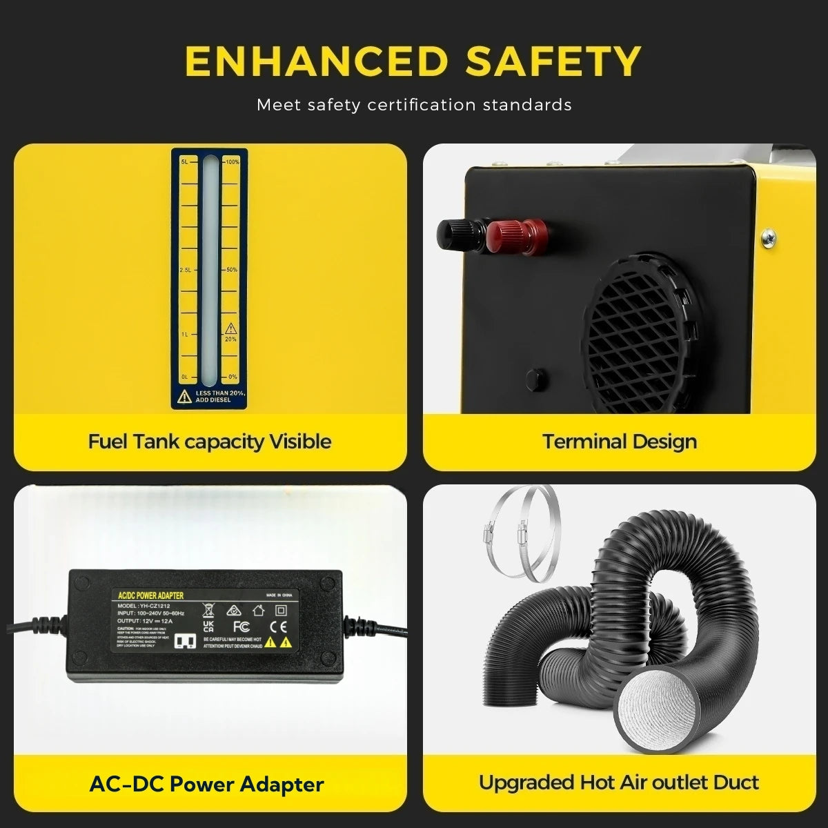 8KW Diesel Air Heater 12V/24V/220V Parking Heater With LCD Panel Remote Control Rapid Heating Car Heater For Truck Boat Factory