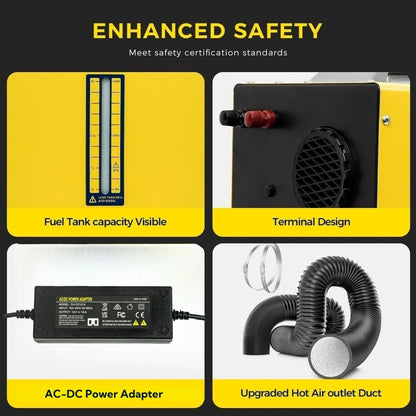 8KW Diesel Air Heater 12V/24V/220V Parking Heater With LCD Panel Remote Control Rapid Heating Car Heater For Truck Boat Factory