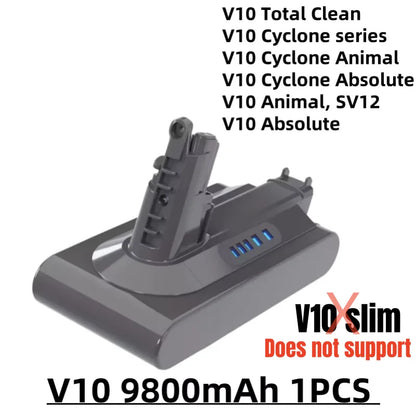 Vacuum Cleaner rechargeable Battery for Dyson V6 V7 V8 V10 V11 V15 Series SV07 DC62 DC58 DC31 Absolute Fluffy