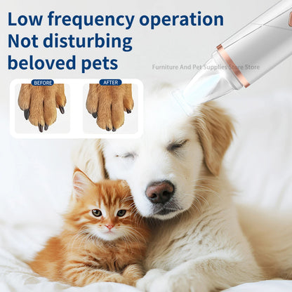 2-in-1 pet dog paw trimmer  cat nail clipper  pet nail grinder  dog cat hair trimmer  dog trimmer  dog nail grinder  paw trimmer