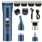 Men's Body Hair Trimmer Electric Men's Hygienic Beauty Razor Shaver 5-in-1 Professional Body Face Ear Nose Hair Trimmer and Beard Beauty Set Led Display