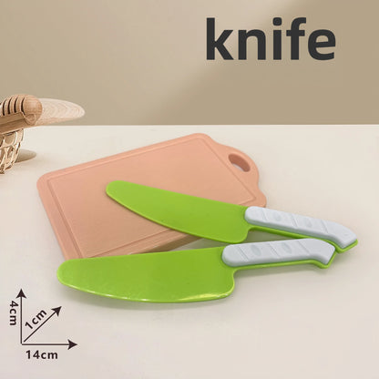 Children's Kitchen Toy Set Simulated Kitchen Cutting Cookware Simulated Fruits Cutting Toys Cooking Accessories for Kids Gift