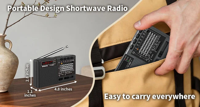 XHDATA D-368/ D-328 Portable Radio FM1-2/AM/SW 12 Band MP3 Player Bluetooth/TF Card With Headphone Jack For Elder Easy Use