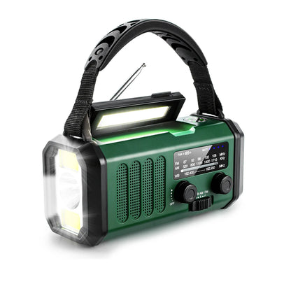 Woopker Radio XSY-330 10000mAh FM Emergency Radio Solar Hand Crank Generator AM/FM/NOAA LED Portable Radio SOS Alarm Power Bank