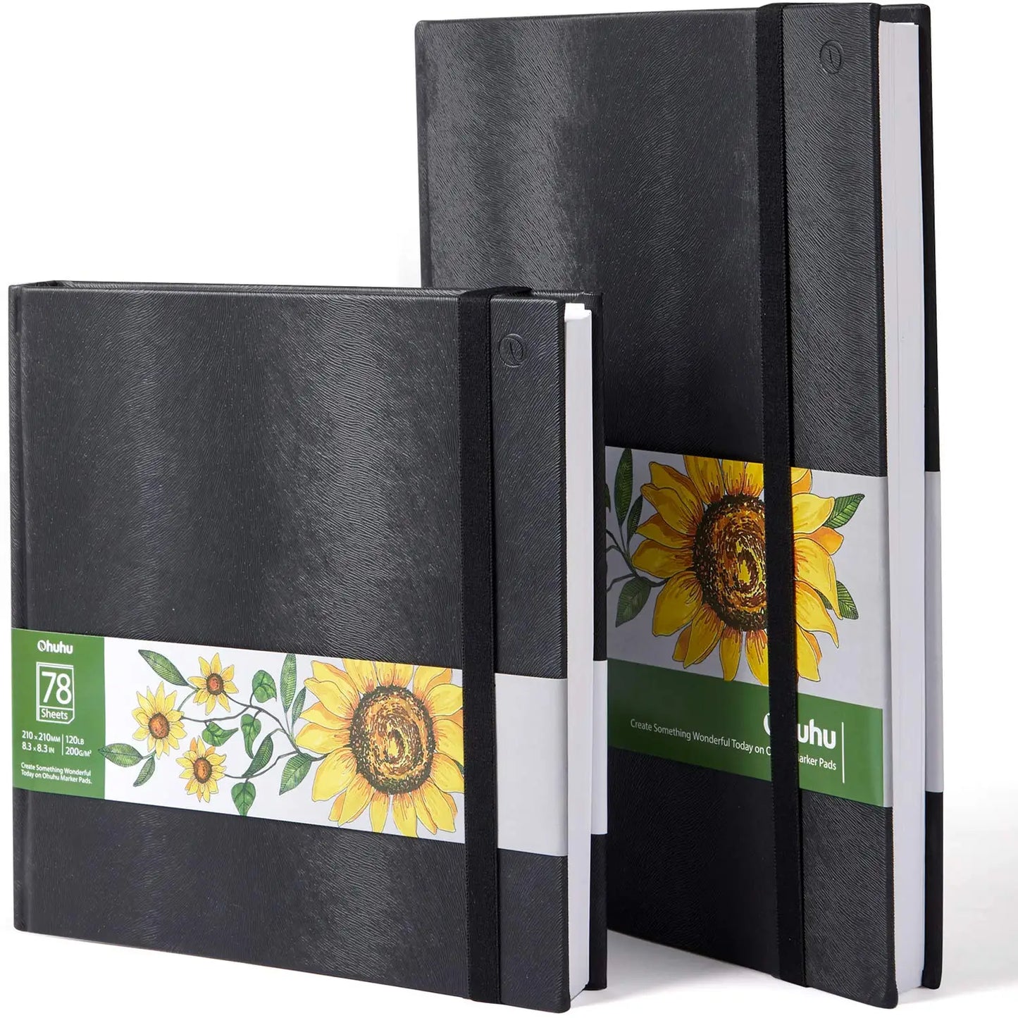 Ohuhu Marker Pads Art Sketchbook Hardcover Notebook Student Art Painting Drawing Watercolor Book Graffiti Sketch School Supplies