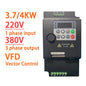 220V 380V VFD Variable Frequency Drive Inverter 0.75/1.5/2.2/3.7/4/5.5KW Vector Control Variator Speed Adjuster Controller