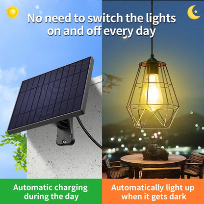 Solar Pendant Lights Indoor and Outdoor Super Bright IP65 Waterproof Solar Shed Lights for Bedroom Living Room Garden Garage