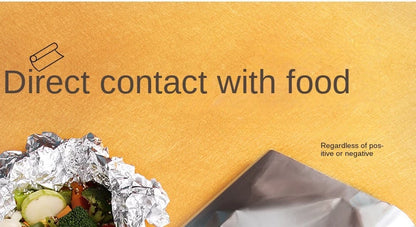 Zackoo 10/20/40M Aluminium Foil for Baking Wrap Disposable Airfryer Oven BBQ Tin Foil Food Grade Oil Paper Kitchen Catering Tin