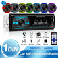 Hippcron Car Radio 1Din Stereo Player Digital Bluetooth Car MP3 Player Color FM AUX Radio Stereo Audio Music USB TF with In Dash