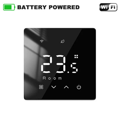 Smart Wireless Gas Boiler Thermostat Tuya WiFi Zigbee Daily Programmable Battery Powered Temperature Controller Alexa Google Hom