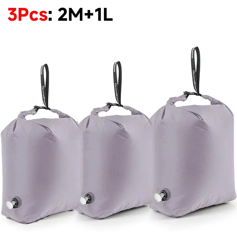 Luggage Vacuum Compression Bag Pump Free Reusable Vacuum Storage Bag 70% Space Save Waterproof Travel Clothes Sealed Packing Bag